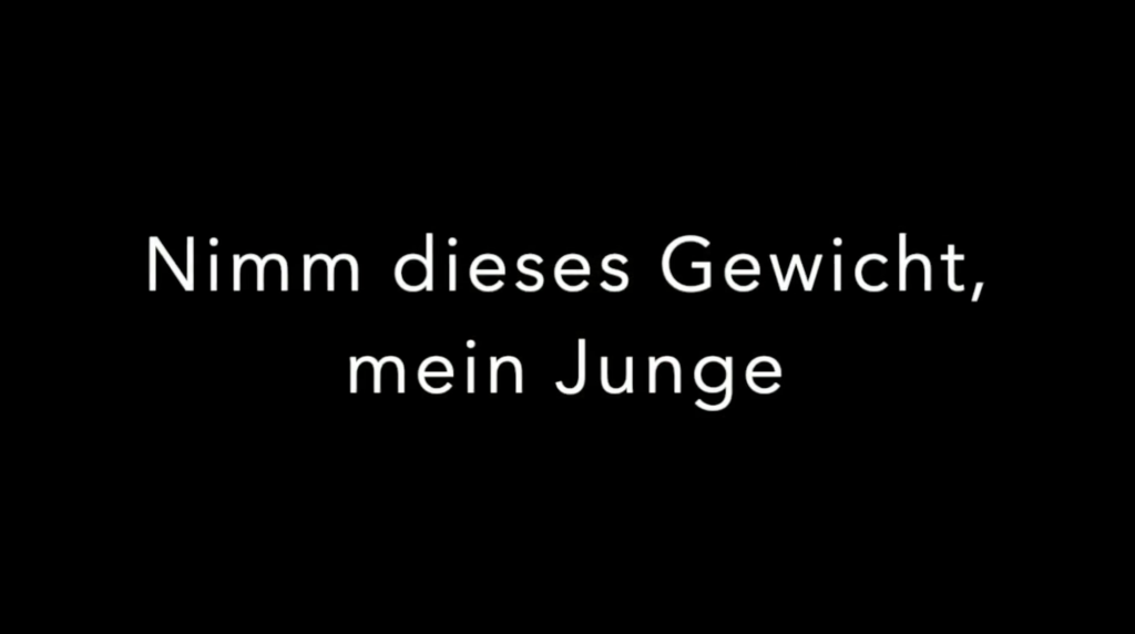 Nimm dieses Gewicht mein Junge
